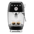 SMEG fekete karos espresso kávéfőző Cold brew funkcióval, szemből