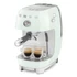 SMEG világoszöld karos espresso kávéfőző Cold brew funkcióval, oldalról