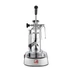 La Pavoni EUROPICCOLA LUSSO karos kávéfőző inox, fekete kiegészítőkkel
