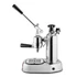 La Pavoni EUROPICCOLA LUSSO karos kávéfőző inox, fekete kiegészítőkkel
