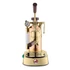 La Pavoni PROFESSIONAL RAME GOLD karos kávéfőző, arany, fa kiegészítőkkel