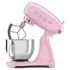SMEG KONYHAI ROBOTGÉP, 50-es évek retro design, rózsaszín, szilikonos krémkeverővel