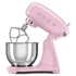 SMEG KONYHAI ROBOTGÉP, 50-es évek retro design, rózsaszín, lapos keverőkarral