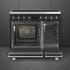 SMEG SZABADONÁLLÓ TŰZHELY, Classic design, 90 cm, 2 sütőtér, indukciós főzőlap, matt fekete