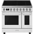 SMEG SZABADONÁLLÓ TŰZHELY, Portofino design, 90 cm, 2 sütőtér, indukciós főzőlap, fehér