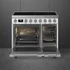 SMEG SZABADONÁLLÓ TŰZHELY, Portofino design, 90 cm, 2 sütőtér, indukciós főzőlap, fehér