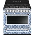 SMEG SZABADONÁLLÓ TŰZHELY, Victoria design, 90 cm, 1 sütőtér, 9 funkció, gáz főzőlap, Blu Mediterraneo kollekció