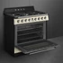 SMEG SZABADONÁLLÓ TŰZHELY, Victoria design, 90 cm, 1 sütőtér, gáz főzőlap, bézs