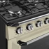 SMEG SZABADONÁLLÓ TŰZHELY, Victoria design, 90 cm, 1 sütőtér, gáz főzőlap, bézs