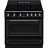 SMEG SZABADONÁLLÓ TŰZHELY, Victoria design, 90 cm, 1 sütőtér, indukciós főzőlap, fekete