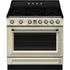 SMEG PIROLITIKUS SZABADONÁLLÓ TŰZHELY, Victoria design, 90 cm, 1 sütőtér, indukciós főzőlap, bézs