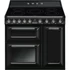 SMEG SZABADONÁLLÓ TŰZHELY, Victoria design, 90 cm, 3 sütőtér, indukciós főzőlap, fekete