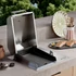 SMEG CompactGrill kültéri beépíthető elektromos grill, 60cm -  Universale design, rozsdamentes acél - nyitva