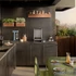SMEG CompactGrill kültéri beépíthető elektromos grill, 60cm -  Universale design, rozsdamentes acél - beépítve