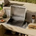 SMEG PowerGrill  kültéri beépíthető elektromos grill, 90 cm -  Universale design, rozsdamentes acél - nyitva, beépítve