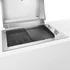 SMEG PowerGrill  kültéri beépíthető elektromos grill, 90 cm -  Universale design, rozsdamentes acél - nyitva, balról
