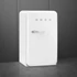 SMEG FAB10 Minibár hűtő fagyasztóval, jobbos - 50-es évek retro design, fehér