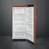 SMEG FAB28 Egyajtós hűtőszekrény, felül fagyasztórekesszel, jobbos - 50-es évek retro design, matt borostyán