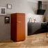 SMEG FAB28 Egyajtós hűtőszekrény, felül fagyasztórekesszel, jobbos - 50-es évek retro design, matt borostyán