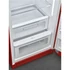 SMEG FAB28 Egyajtós hűtőszekrény, felül fagyasztórekesszel, jobbos - 50-es évek retro design, multicolor - zöldségtároló rekesz