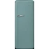 SMEG FAB28 Egyajtós hűtőszekrény, felül fagyasztórekesszel, jobbos - 50-es évek retro design, matt smaragdzöld