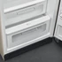 SMEG FAB28 Egyajtós hűtőszekrény, felül fagyasztórekesszel, jobbos - 50-es évek retro design, matt moonlight
