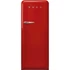 SMEG FAB28 Egyajtós hűtőszekrény, felül fagyasztórekesszel, jobbos - 50-es évek retro design, piros