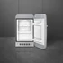 SMEG FAB5 Minibár hűtő, jobbos - 50-es évek retro design, ezüst