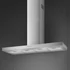 SMEG UNIVERSALE design T-shape fali páraelszívó, 120 cm, inox, 4 db LED