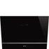 SMEG UNIVERSALE design vertikális fali páraelszívó, 80 cm, fekete