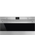 SMEG 90 cm széles hőlégkeveréses sütő, pirolitikus tisztítással, LCD kijelzővel, tekerőgombokkal - Classica design, inox