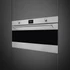 SMEG 90 cm széles hőlégkeveréses sütő, pirolitikus tisztítással, LCD kijelzővel, tekerőgombokkal - Classica design, inox