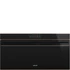 SMEG 90 cm széles hőlégkeveréses sütő, pirolitikus tisztítással, széles TFT kijelzővel, Wi-Fi kapcsolattal - Dolce Stil Novo design, fekete üveg, réz díszítéssel