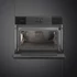 SMEG Galileo Steam100 Kompakt kombinált gőzsütő, nagy LCD kijelzővel - Linea design, mélyfekete üveg