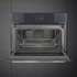SMEG Galileo Omnichef Kompakt 3 az 1-ben sütő, TFT kijelzővel - Linea design, neptune szürke üveg