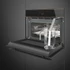 SMEG Galileo Omnichef Kompakt 3 az 1-ben sütő, nagy TFT kijelzővel, Wi-Fi kapcsolattal - Dolce Stil Novo design, fekete üveg, réz díszítésselítéssel