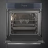 SMEG Galileo Steam100 Kombinált gőzsütő, nagy LCD kijelzővel - Linea design, neptune szürke üveg