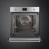 SMEG Galileo Speedwave XL Kompakt kombinált mikrohullámú sütő, nagy LCD kijelzővel - Classica design, inox