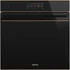 SMEG Galileo Omnichef 3 az 1-ben sütő, nagy TFT kijelzővel, Wi-Fi kapcsolattal - Dolce Stil Novo design, fekete üveg, réz díszítésselítéssel