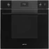 SMEG Kombinált gőzsütő Galileo sütőtérrel,  pirolitikus tisztítássál, LCD kijelzővel - Linea design, mélyfekete üveg
