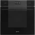 SMEG Kombinált gőzsütő Galileo sütőtérrel,  pirolitikus tisztítássál, nagy LCD kijelzővel- Linea design, mélyfekete üveg