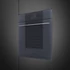 SMEG PIROLITIKUS HŐLÉGKEVERÉSES SÜTŐ, Linea design, Galileo, 60 cm, TFT, neptune szürke üveg