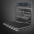 SMEG PIROLITIKUS HŐLÉGKEVERÉSES SÜTŐ, Linea design, Galileo, 60 cm, TFT, neptune szürke üveg