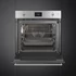 SMEG Kombinált gőzsütő Galileo sütőtérrel,  pirolitikus tisztítássál, LCD kijelzővel - Classica design, inox