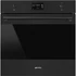 SMEG Kombinált gőzsütő Galileo sütőtérrel,  pirolitikus tisztítássál, nagy LCD kijelzővel - Classica design, matt fekete