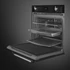 SMEG PIROLITIKUS HŐLÉGKEVERÉSES SÜTŐ, Victoria design, Galileo, 60 cm, ES LCD, fekete