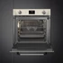 SMEG PIROLITIKUS HŐLÉGKEVERÉSES SÜTŐ, Victoria design, Galileo, 60 cm, ES LCD, bézs