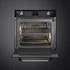 SMEG Kombinált gőzsütő Galileo sütőtérrel,  pirolitikus tisztítássál, nagy LCD kijelzővel - Victoria design, fekete