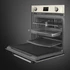 SMEG Kombinált gőzsütő Galileo sütőtérrel,  pirolitikus tisztítássál, nagy LCD kijelzővel - Victoria design, bézs