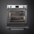 SMEG Kombinált gőzsütő Galileo sütőtérrel,  pirolitikus tisztítássál, nagy LCD kijelzővel - Victoria design, inox